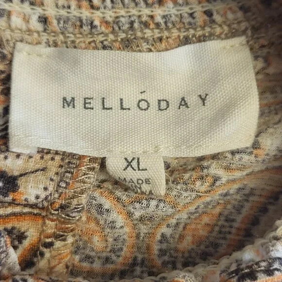 Melloday ~ Size XL ~ Smocked ~ Sleeveless Top ~ NWOT - Picture 9 of 9